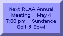 Next Meeting Date